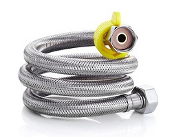 Bộ 2 dây cấp nước nóng lạnh 2 SUS304 (2 đầu bằng nhau, 60cm)